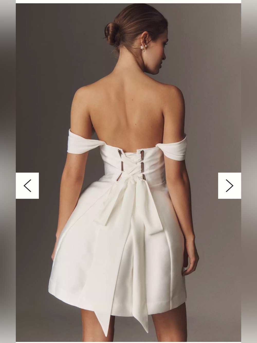 BHLDN Anthropologie White Mini Dress - Picture 2 of 5